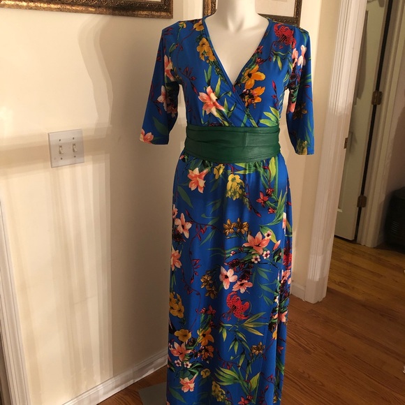 Blue Floral Maxi - Picture 7 of 7